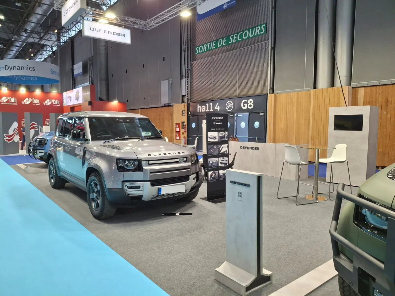 Der TRASCO Defender A-KIP® am DEFENDER-Stand der Eurosatory 2026 in Halle 4