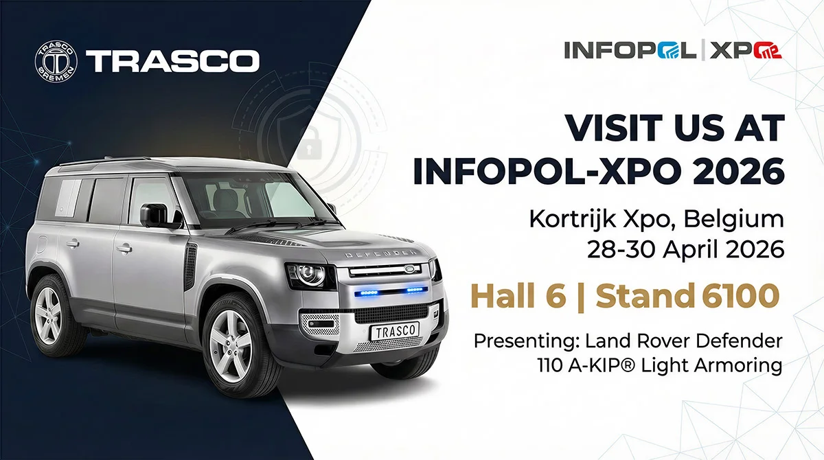 TRASCO auf der INFOPOL | XPO112 2026 in Kortrijk, Belgien